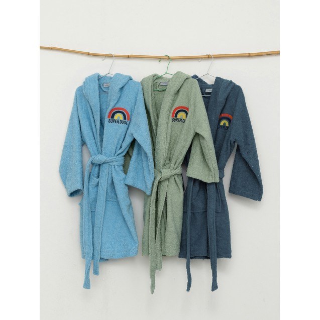 Μπουρνούζι Με Κουκούλα Kids Bath Super Dude...