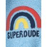Μπουρνούζι Με Κουκούλα Kids Bath Super Dude Ciel 6-8