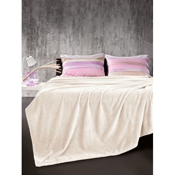 Σετ Κουβέρτα Υπέρδιπλη 2 Τεμαχίων Guy Laroche Rombus Ecru...