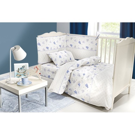 Σετ Βρεφικά Σεντόνια 3τμχ - Friends L -Blue