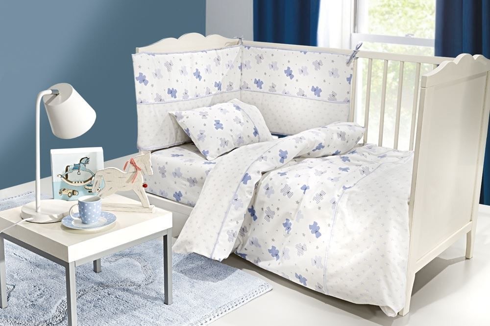 Σετ Βρεφικά Σεντόνια 3τμχ - Friends L -Blue