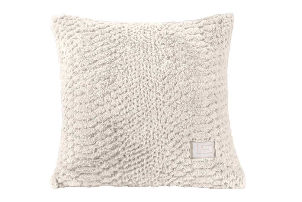 Γούνινο Διακοσμητικό Μαξιλαράκι Crusty Ivory 45x45