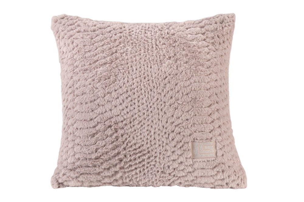 Διακοσμητική Μαξιλαροθήκη με γούνα Crusty Old Pink
