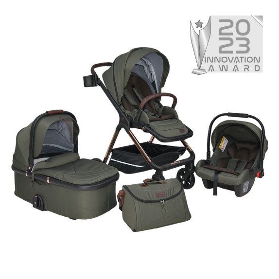 Πολυκαρότσι Bebe Stars Nammos 3 In 1 Olive