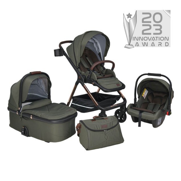 Πολυκαρότσι Bebe Stars Nammos 3 In 1 Olive