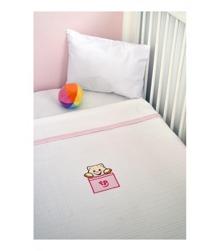 Baby Oliver Fisher Price Πικέ Κουβέρτα Des -206 Κούνιας