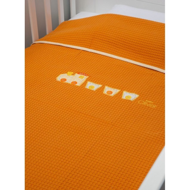 Baby Oliver Des -473 Κουβέρτα Πικέ Κούνιας 100X140