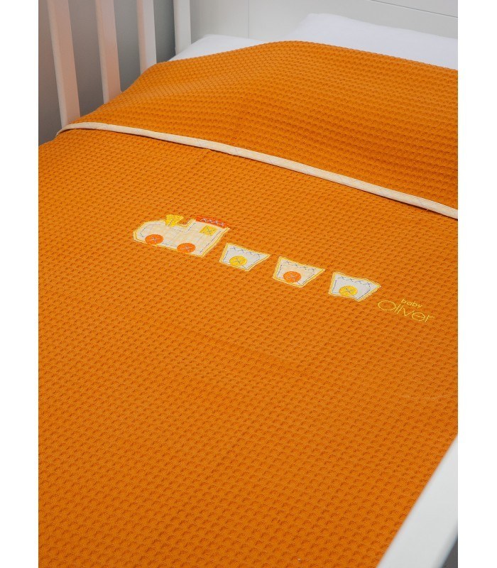 Baby Oliver Des -473 Κουβέρτα Πικέ Κούνιας 100X140