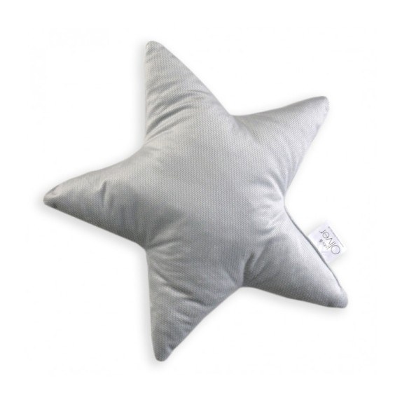 Baby Oliver Μαξιλάρι Διακ/Κο Αστέρι Βελουτέ Γκρι 37X37