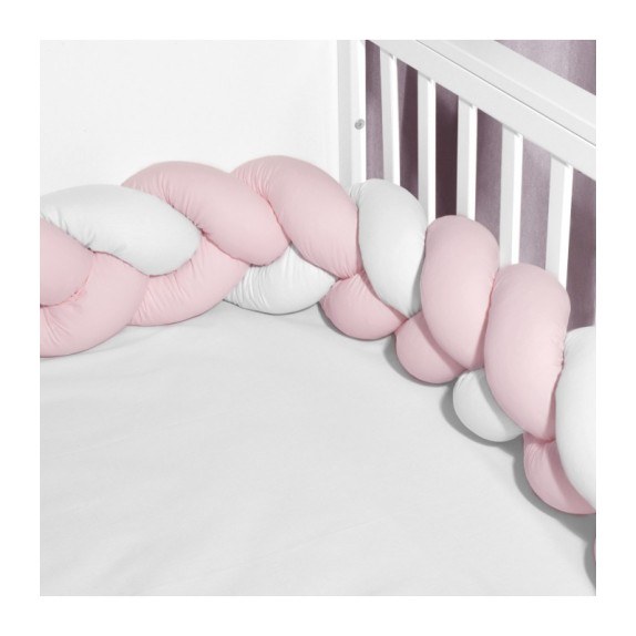 Baby Oliver Des -3120 Πλεξούδα Λευκή-Ροζ Τριπλή Βαμβακερή...