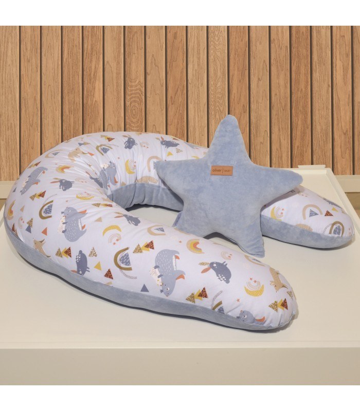 Baby Oliver Μαλιλαρι Θηλαςμου Διπλης Οψης Σχ 411 Γαλαζιο