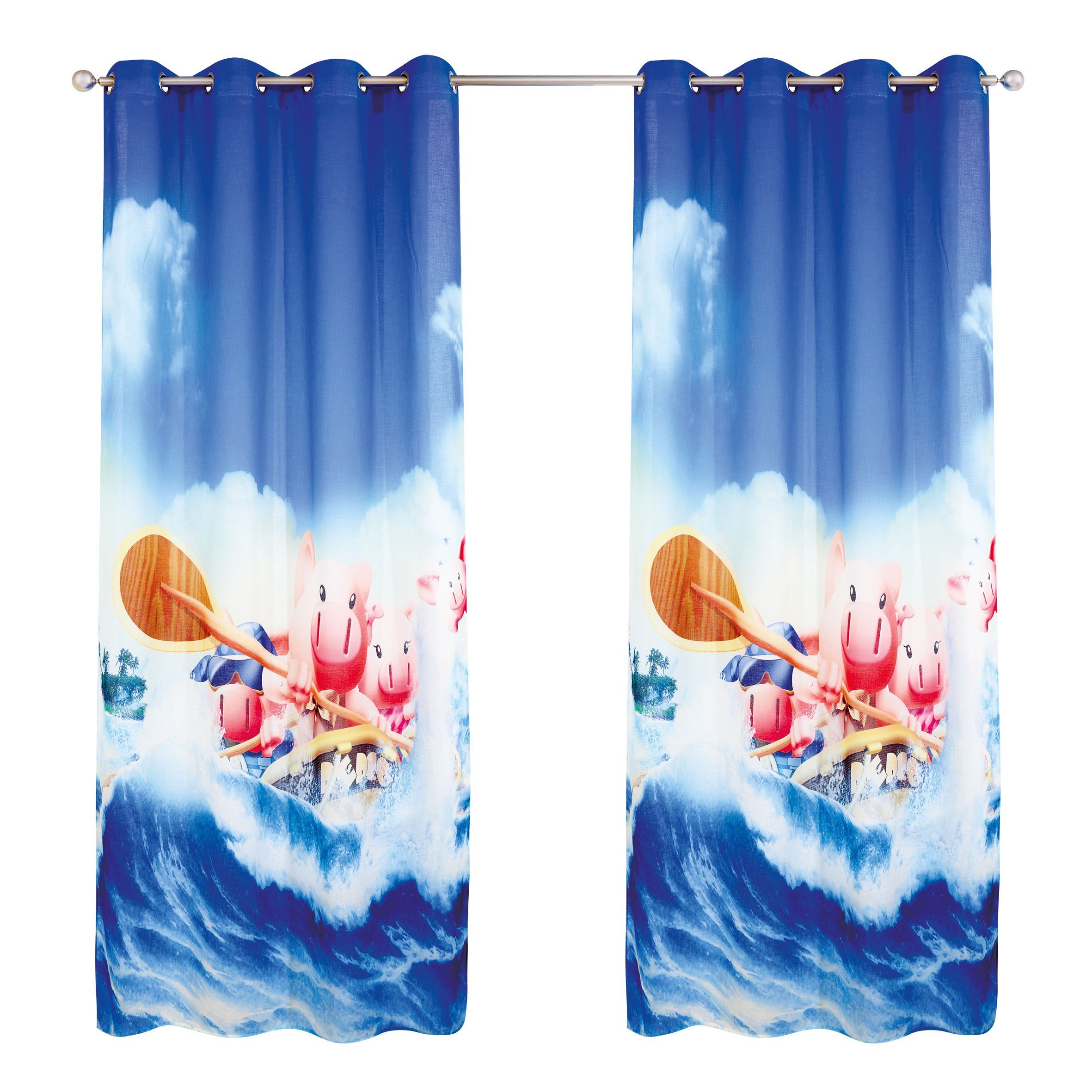 Παιδική Κουρτίνα Das Home 2122 Μπλε-σιελ-σομων 140χ280