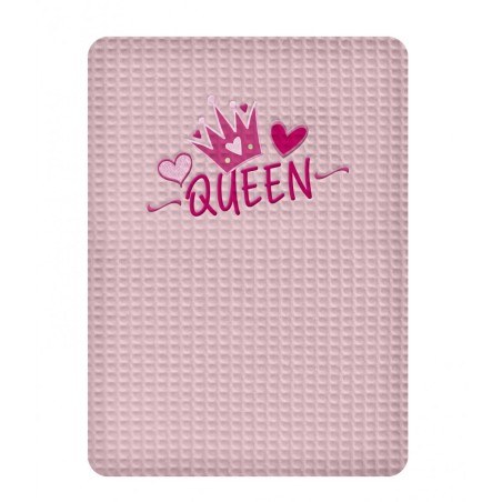 Κουβέρτα Πικε Αγκαλιας 80X110 Adam Home Queen Pink