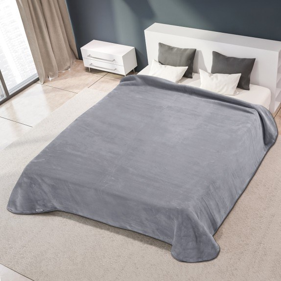 Κουβέρτα Ισπανίας Μονη 160X220 Belpla Ster Plain Grey(51)