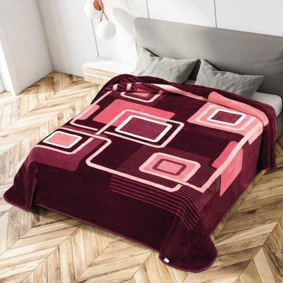 Κουβέρτα Ισπανίας Υπερδιπλη 220Χ240 Belpla Ster 271 Granate
