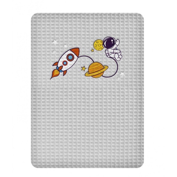 Κουβέρτα Πικε Αγκαλιας Adam Home Space Grey