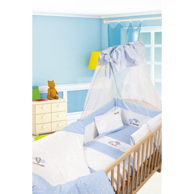 ΠΑΠΛΩΜΑ bebe ΑΕΡΟΣΤΑΤΟ 03 100X140 ΛΕΥΚΟ/ΣΙΕΛ...