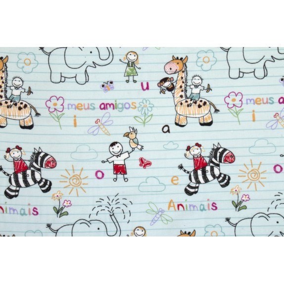 Σεντόνι Λίκνου Φανελένιο Dimcol Africa 146 80X110 Light...