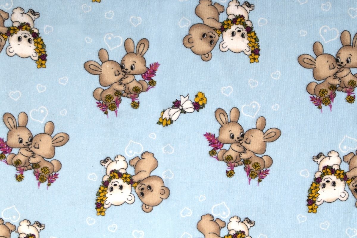 Σεντόνι Λίκνου Φανελένιο Dimcol Little Brothers 147 80Χ