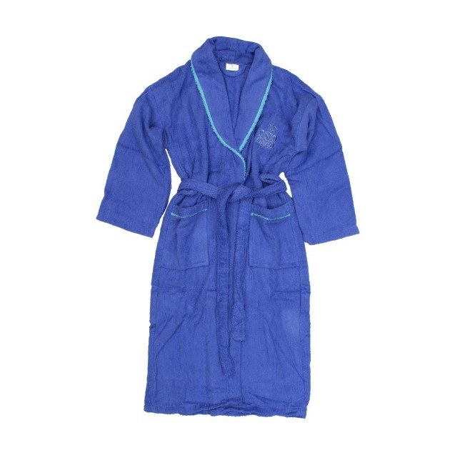 Μπουρνούζι Dimcol S Με Γιακά 450 Gsm 03 Μπλε