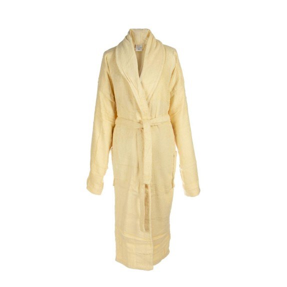 Μπουρνούζι Dimcol Xl Με Γιακά 450 Gsm 03 Κιτρινο