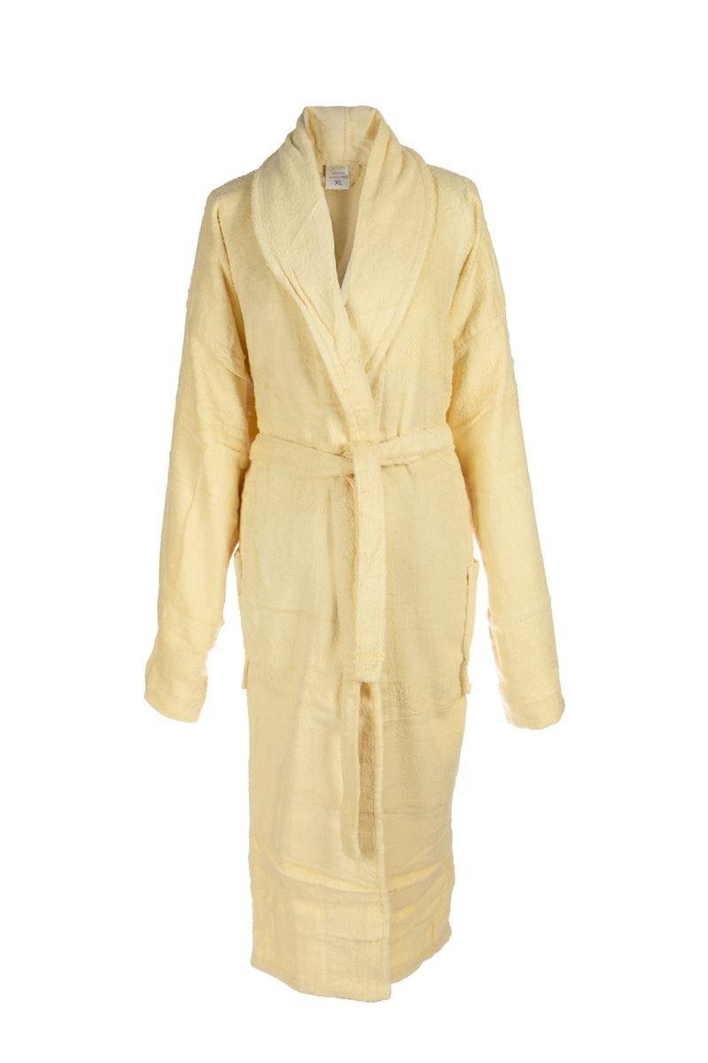 Μπουρνούζι Dimcol Xl Με Γιακά 450 Gsm 03 Κιτρινο