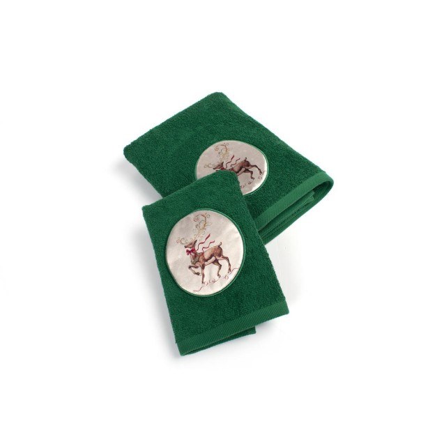 Χριστουγεννιάτικο Σετ Πετσέτες 2 τεμ Dimcol...