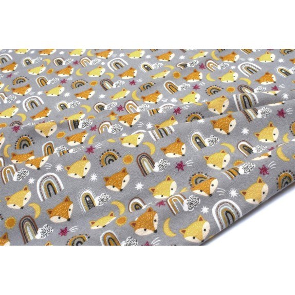 Σεντόνι Λίκνου Φανελένιο Dimcol Fox 53 80X110 Grey