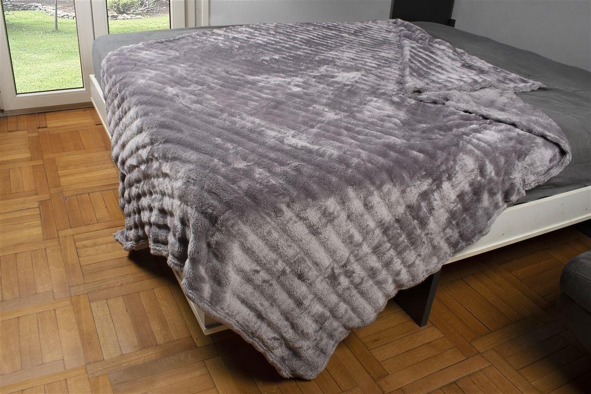Κουβέρτα Fleece Υπέρδιπλη Dimcol 16 Grey 220X240