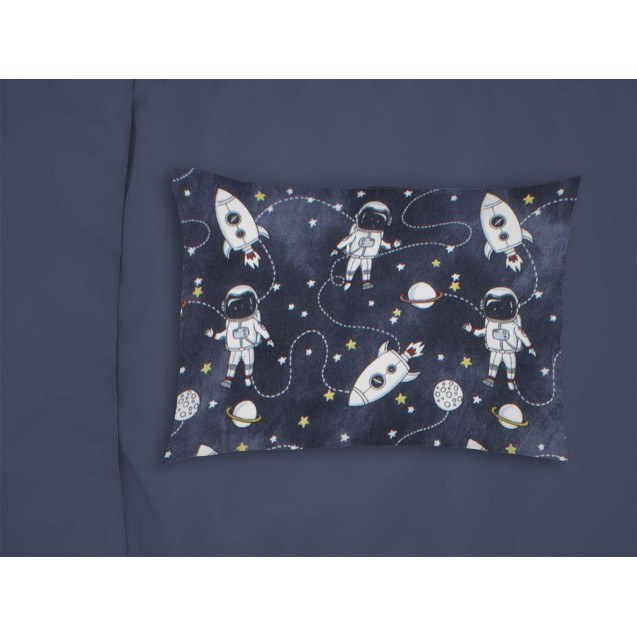 Βρεφική Μαξιλαροθήκη Φανελένια Dimcol Galaxy...