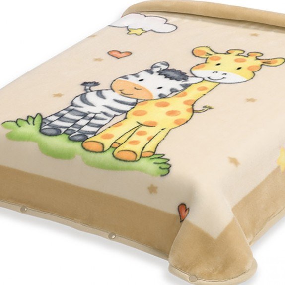 Κουβέρτα Ισπανίας Κουνιας 110X140 Belpla Ster 637 Beige