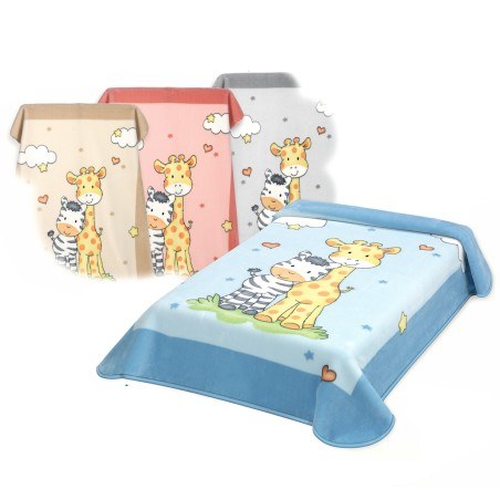 Κουβέρτα Ισπανίας Κουνιας 110X140 Belpla Ster 637 Blue