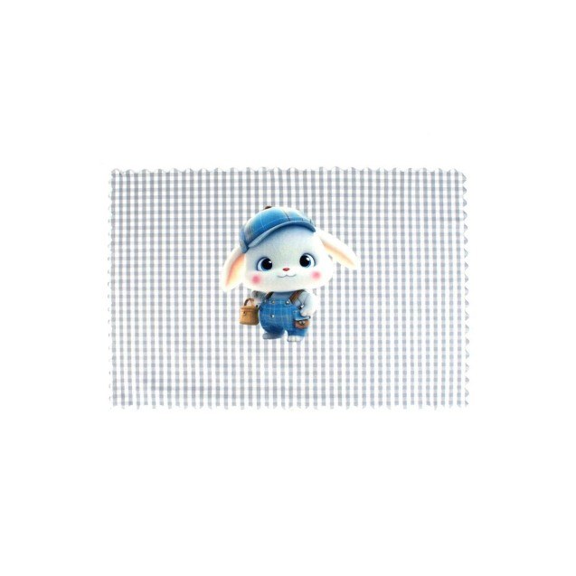 Σουπλά Φαγητού Dimcol Cap Bunny 38 35X50 Γκρι