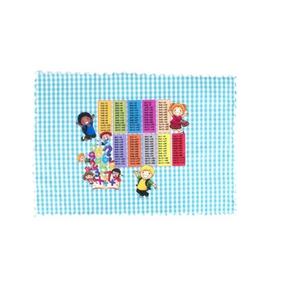 Σουπλά Φαγητού Dimcol Multiplication Table 26 35X50 Σιελ