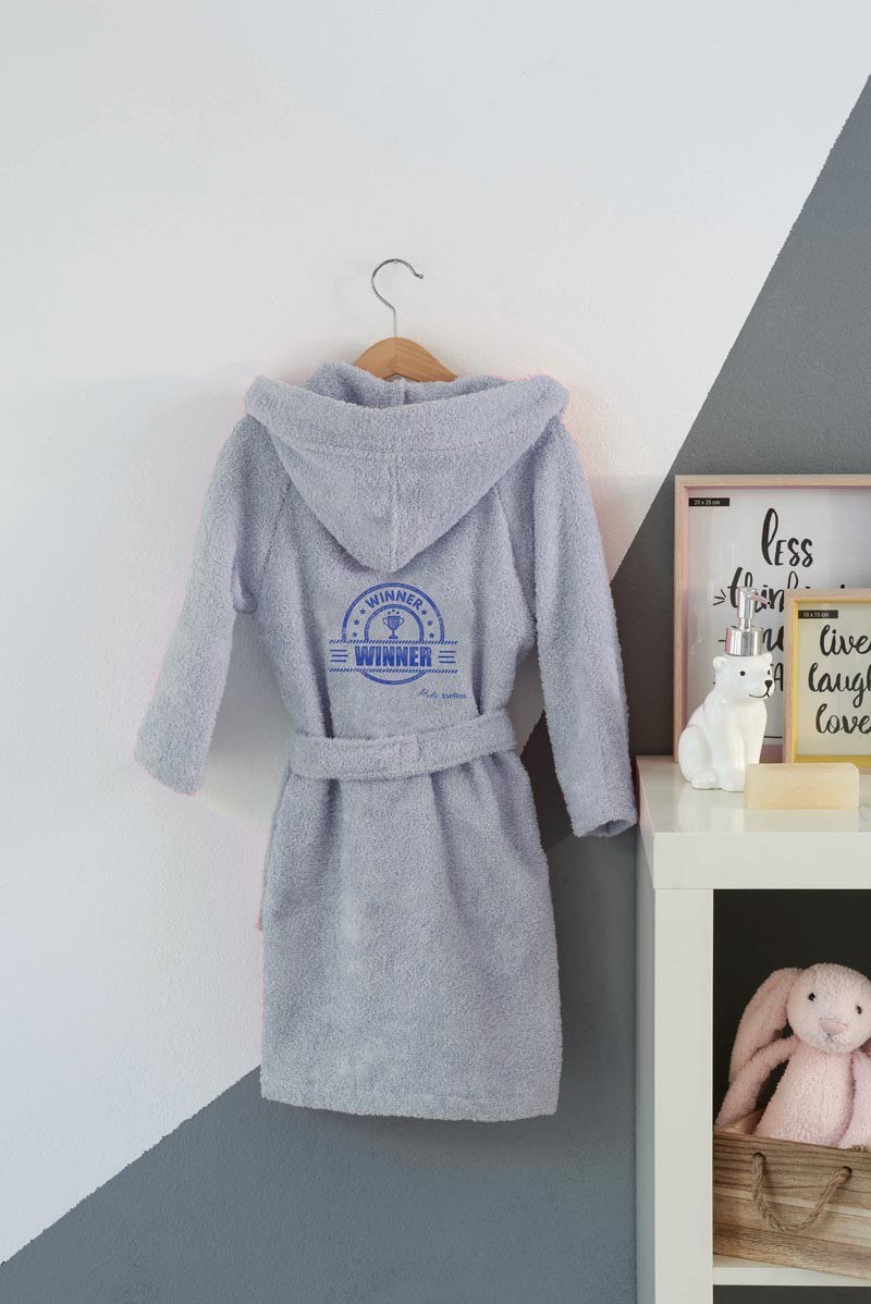 Παιδικό Μπουρνούζι Με Κουκούλα Makis Tselios Winner Blue 6-8