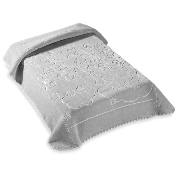 Κουβερτα Ισπανιας Κουνιας 110X140 Belpla Ster 520 Grey