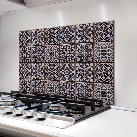 Tiles Azulejos L πλάτη προστασίας τοίχου εστιών κουζίνας...