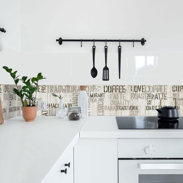 Coffee μπορντούρα προστασίας τοίχων κουζίνας...