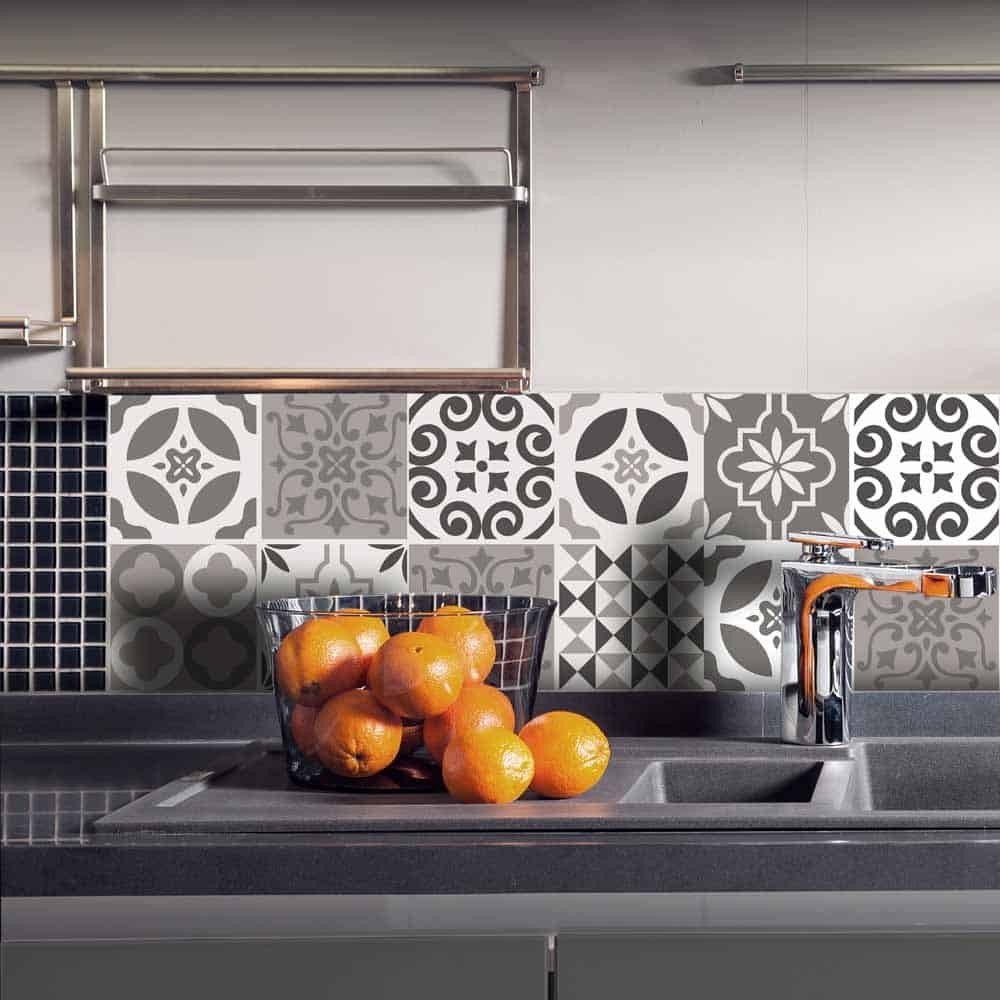 Tile Cover Brown πλακάκια διακόσμησης τοίχων κουζίνας & μπάνιου (31219)