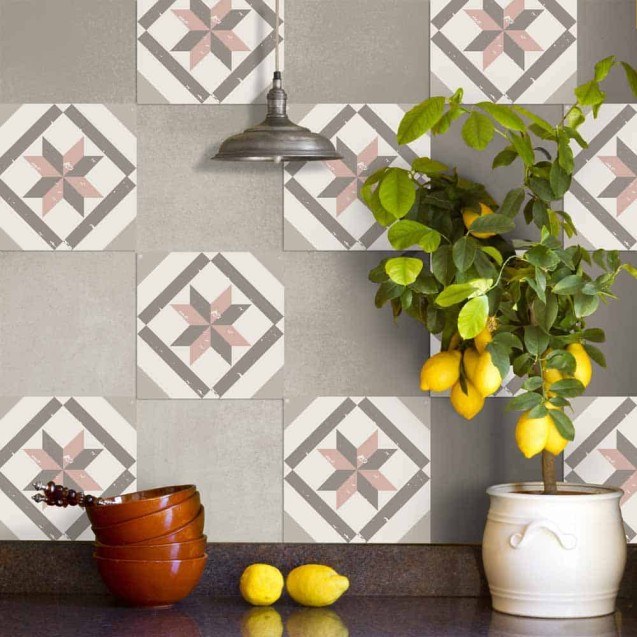 Tile Cover Pink πλακάκια διακόσμησης τοίχων...