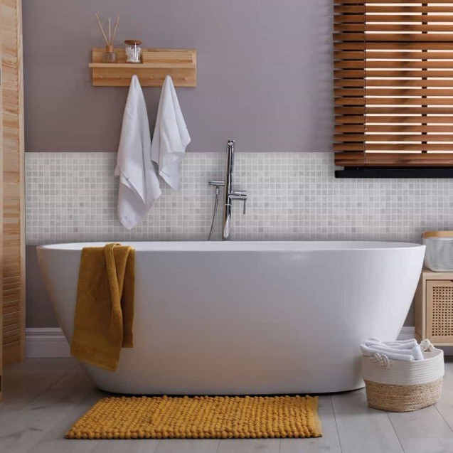 White Mosaic πλακάκια διακόσμησης τοίχων...