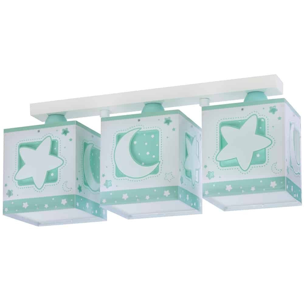 Ango Τρίφωτο Οροφής Ράγας Ango MoonLight Green 63233NH