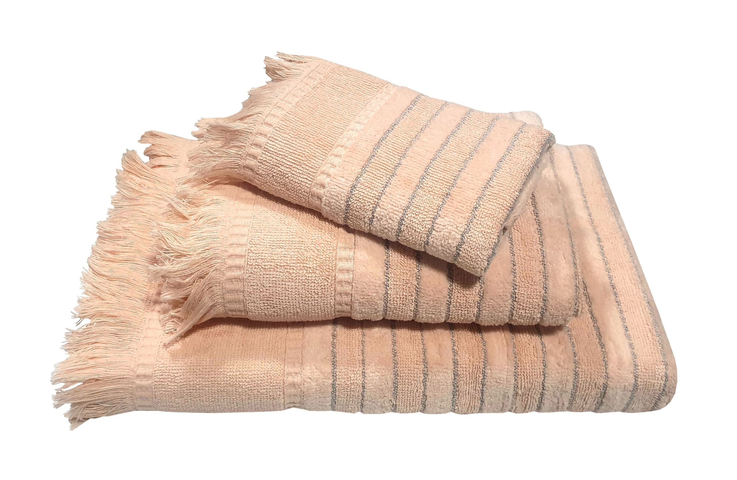 Πετσέτα Le Blanc Πεννιέ Ζακάρ 550gr/m2 PAROS Peach Σώματος 70x140