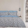 Κουβερλί Μονό Das Home Happy 9622 Εκρού- Μαύρο- Μπλε 160x240