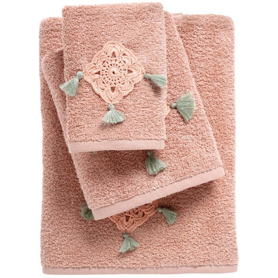 Σετ Πετσέτες 3 Τεμαχίων Das Home Daily 0729 Σομόν