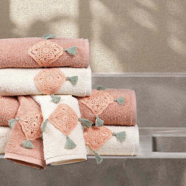 Σετ Πετσέτες 3 Τεμαχίων Das Home Daily 0730 Εκρού