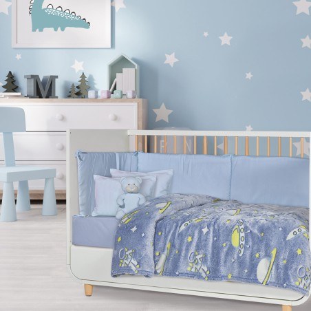 Κουβέρτα Fleece Φωσφοριζέ Αγκαλιάς Das Baby Relax 4863 80x110