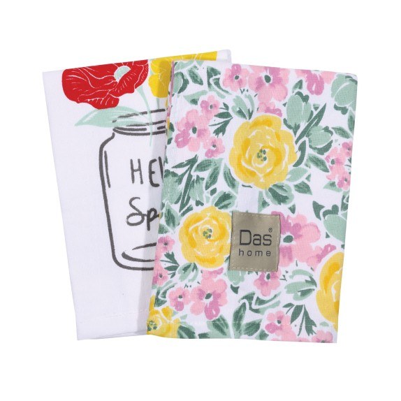 Σετ Ποτηρόπανα 2 Τεμαχίων Das Home 0639 40x65