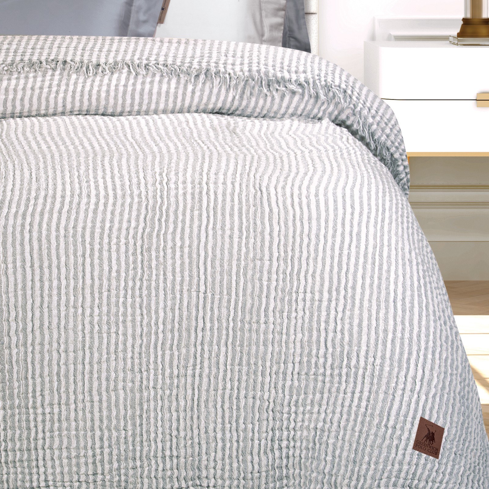 Κουβέρτα Greenwich Polo Club 220X240 3467 Γκρι