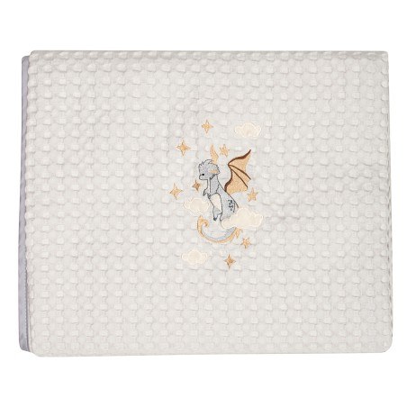 Κουβέρτα Πικέ Κούνιας Greenwich Polo Club 110x150 8840 Γκρι- Λευκό